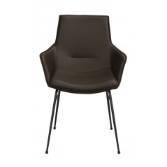 RO Lowell Fixed Arm Chair Brown/Black